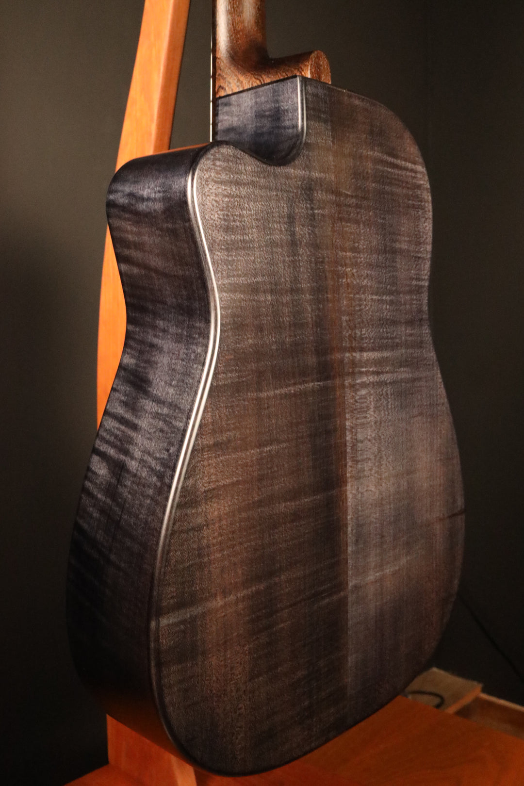 Beard Trailhead-E Roundneck with Cutaway - Black Ice Satin Finish, Fishman Nashville Bridge Pickup
