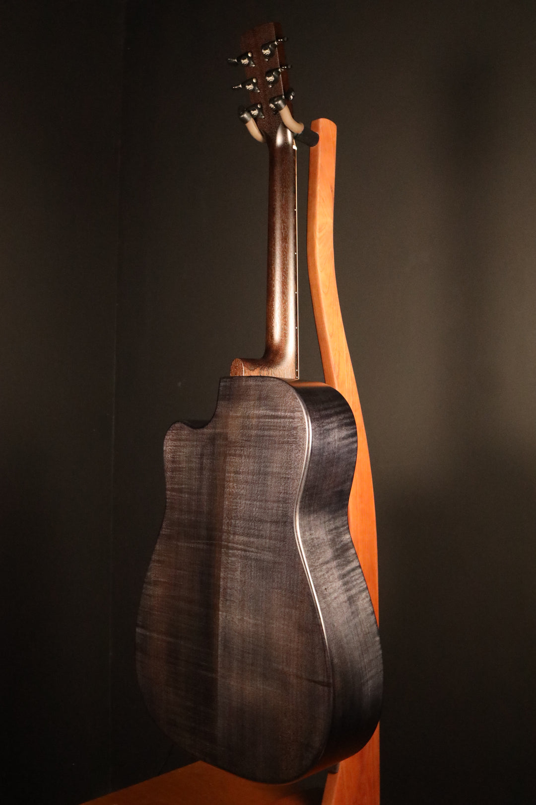 Beard Trailhead-E Roundneck with Cutaway - Black Ice Satin Finish, Fishman Nashville Bridge Pickup