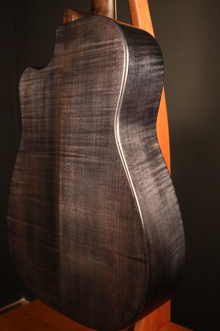 Beard Trailhead-E Roundneck with Cutaway - Black Ice Satin Finish, Fishman Nashville Bridge Pickup
