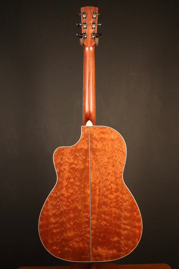 Huss and Dalton CM 12-Fret Cutaway Custom - Bearclaw Italian Spruce/Quilted Sapele (NEW)