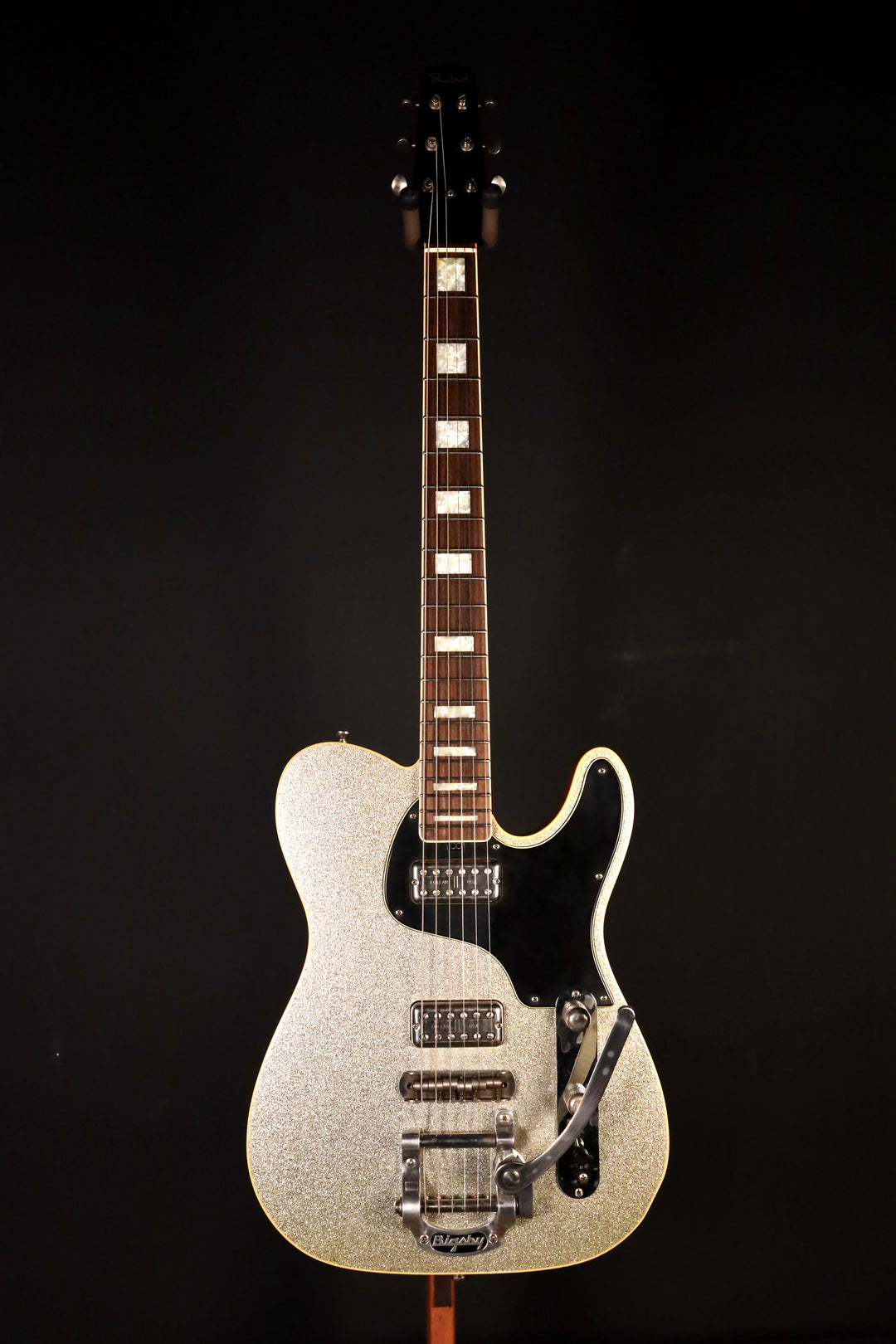 Shabat Lion Special - Silver Sparkle,  LollarTron Pickups, and Bigsby