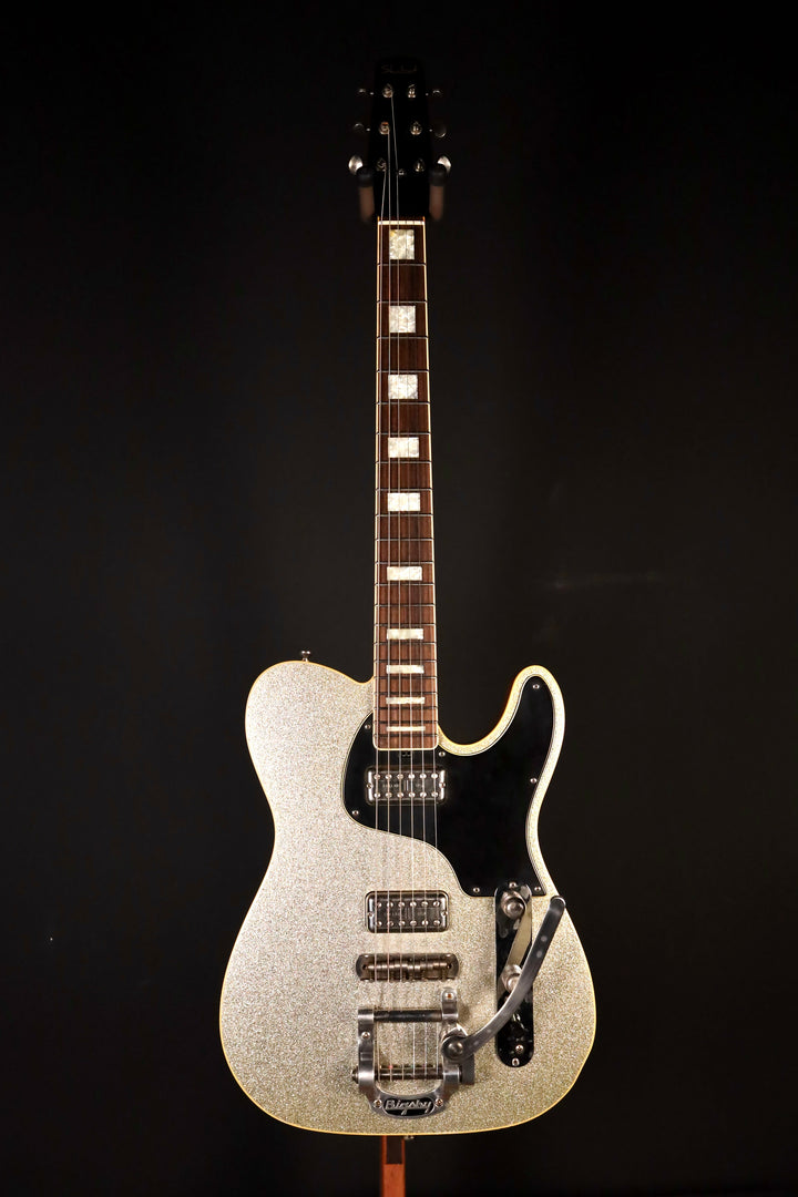 Shabat Lion Special - Silver Sparkle,  LollarTron Pickups, and Bigsby