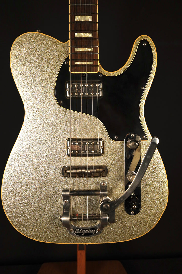 Shabat Lion Special - Silver Sparkle,  LollarTron Pickups, and Bigsby