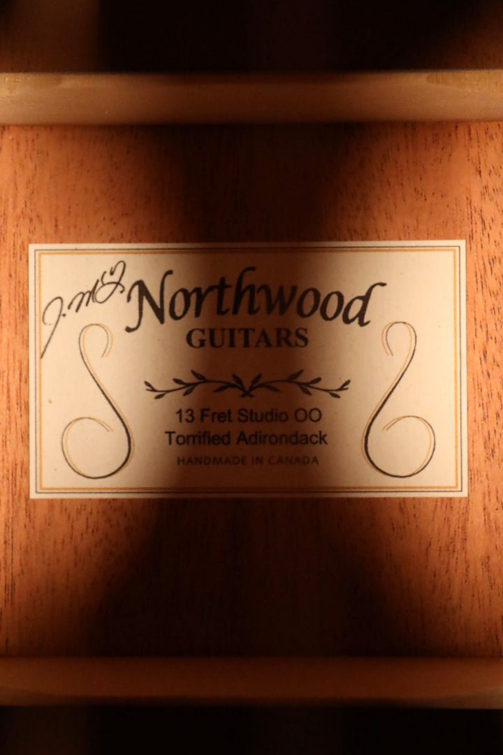 Northwood Custom Studio 00 Deep Body 13 Fret - Torrified Adirondack/African Mahogany (2017)