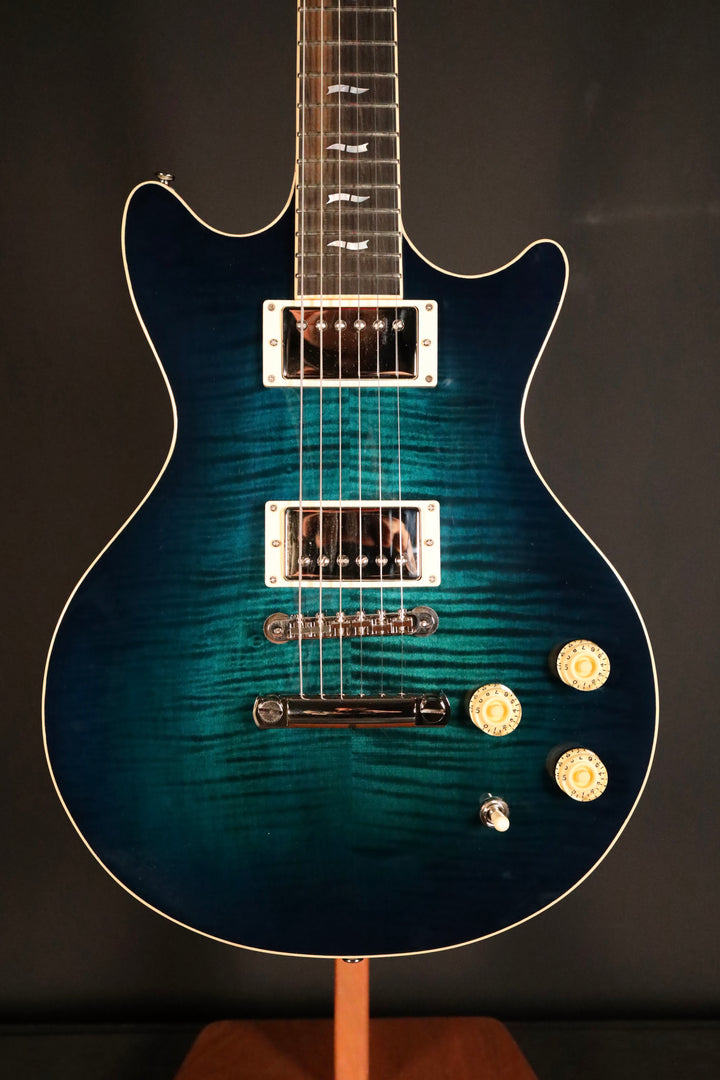 Huss and Dalton Meridian Double Cut Electric Custom - Aqua Blue - Fralin Modern P.A.F. (NEW)