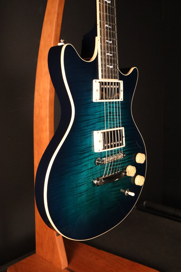 Huss and Dalton Meridian Double Cut Electric Custom - Aqua Blue - Fralin Modern P.A.F. (NEW)