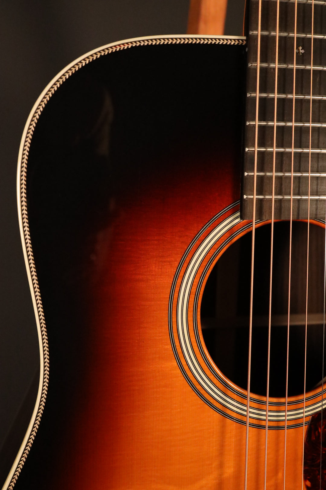Huss and Dalton TD-R Custom - Lutz Bear Claw Spruce/East Indian Rosewood (NEW)