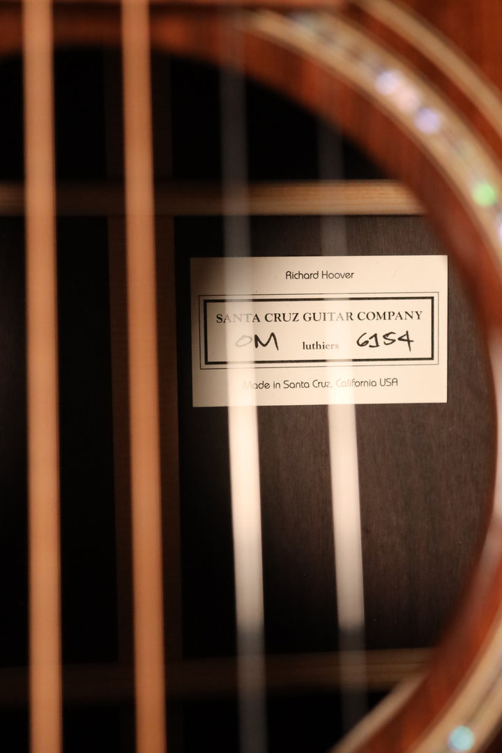 Santa Cruz OM Custom - "San Lorenzo" Sinker Redwood/African Blackwood (NEW)