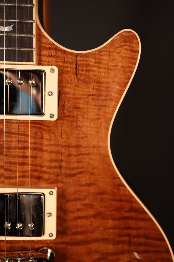 Huss and Dalton Meridian Double Cut Electric Custom - Thermo-cured Figured Maple Top, Natural - Fralin Modern P.A.F. (NEW)