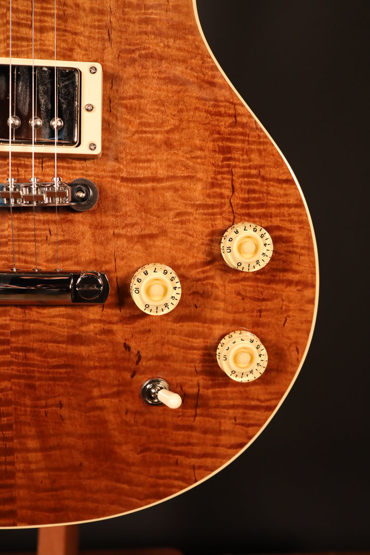 Huss and Dalton Meridian Double Cut Electric Custom - Thermo-cured Figured Maple Top, Natural - Fralin Modern P.A.F. (NEW)
