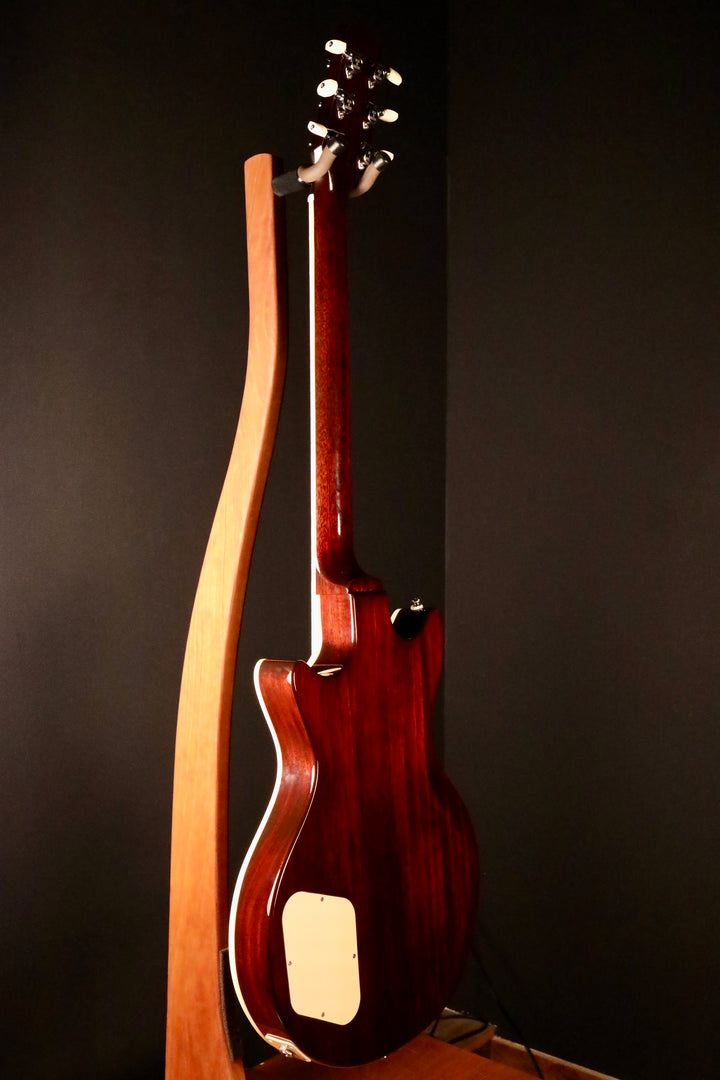Huss and Dalton Meridian Double Cut Electric Custom - Thermo-cured Figured Maple Top, Natural - Fralin Modern P.A.F. (NEW)