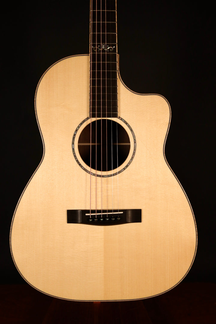 Huss and Dalton CM 12-Fret Cutaway Custom - Carpathian Spruce/Figured Indian Rosewood (NEW)
