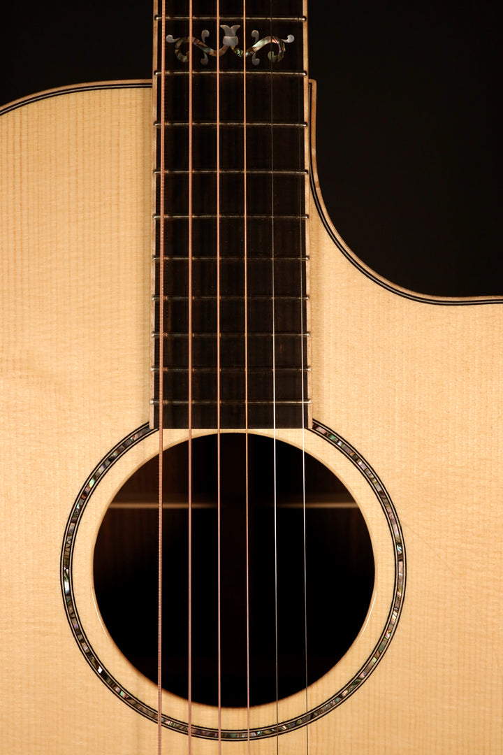 Huss and Dalton CM 12-Fret Cutaway Custom - Carpathian Spruce/Figured Indian Rosewood (NEW)