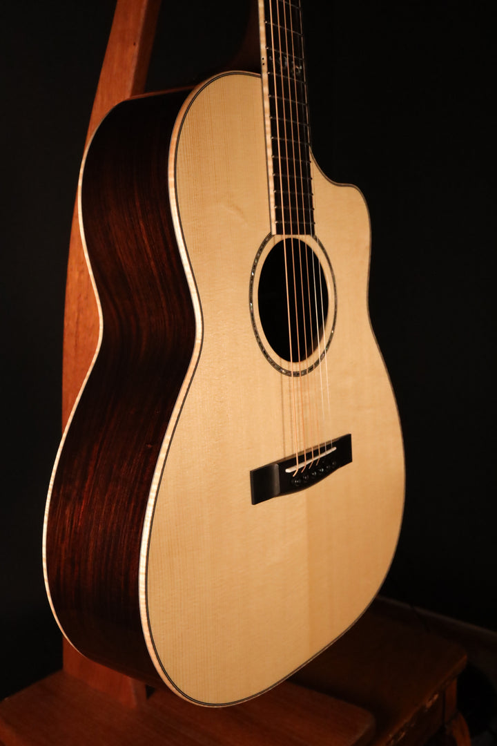 Huss and Dalton CM 12-Fret Cutaway Custom - Carpathian Spruce/Figured Indian Rosewood (NEW)