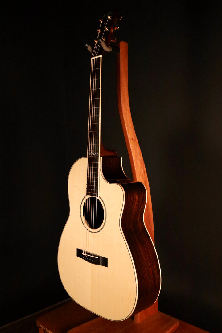 Huss and Dalton CM 12-Fret Cutaway Custom - Carpathian Spruce/Figured Indian Rosewood (NEW)