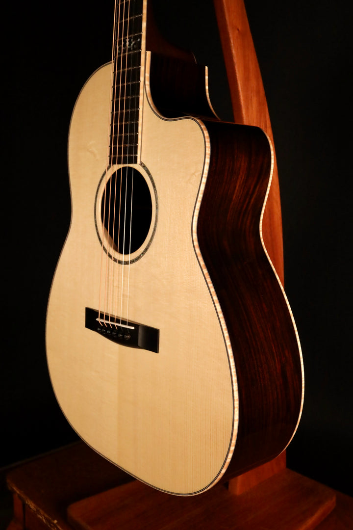 Huss and Dalton CM 12-Fret Cutaway Custom - Carpathian Spruce/Figured Indian Rosewood (NEW)