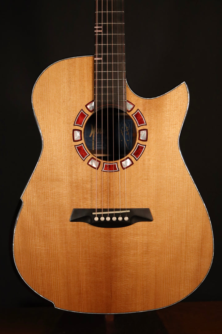 Hozen Blue Label Modified Dreadnought - Madagascar Rosewood/Golden Adirondack - 2025 NAMM Showcase Guitar (NEW)