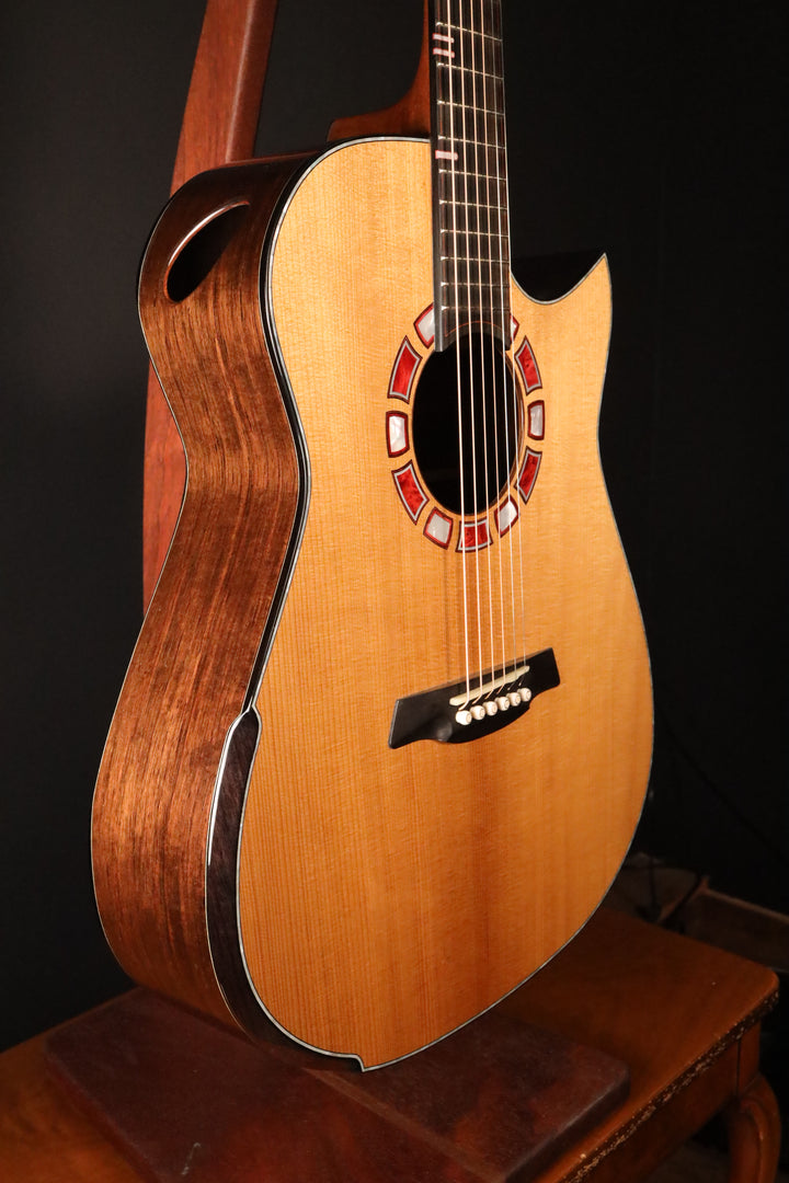 Hozen Blue Label Modified Dreadnought - Madagascar Rosewood/Golden Adirondack - 2025 NAMM Showcase Guitar (NEW)