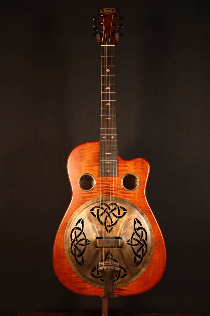 Beard Trailhead-E Roundneck with Cutaway - Tobacco Satin Finish, Fishman Nashville Bridge Pickup