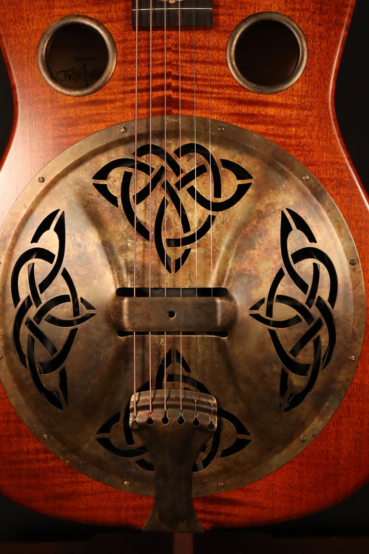 Beard Trailhead-E Roundneck with Cutaway - Tobacco Satin Finish, Fishman Nashville Bridge Pickup