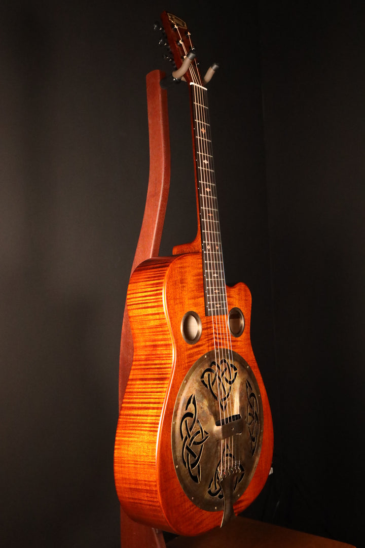 Beard Trailhead-E Roundneck with Cutaway - Tobacco Satin Finish, Fishman Nashville Bridge Pickup
