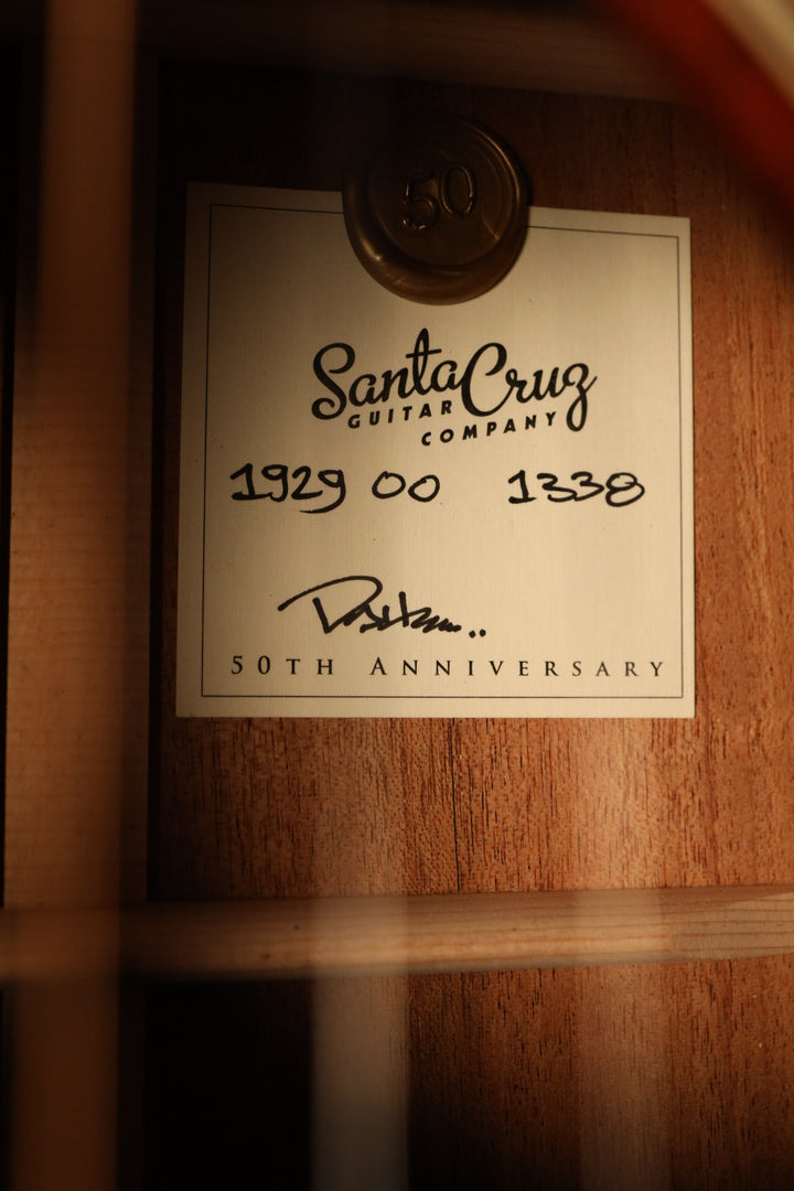 Santa Cruz 50th Anniversary 1929 00 - Mahogany/Mahogany (NEW)