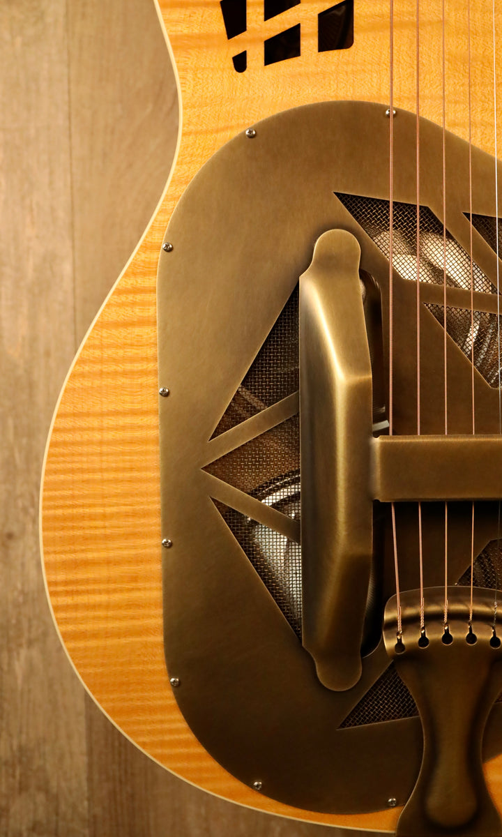 National M1 Tricone Deep Body - Figured Maple (New)