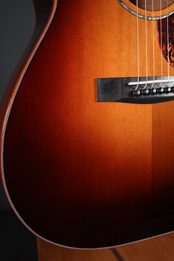 Huss and Dalton CM Custom Non-Cutaway - Thermo-cured Sitka Spruce/Leopardwood (NEW)