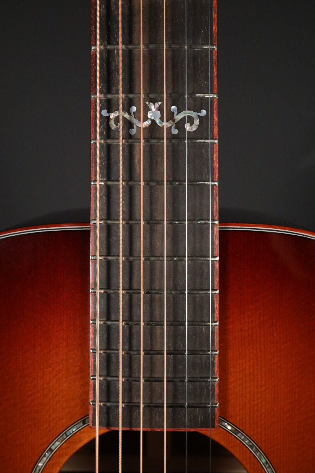 Huss and Dalton CM Custom Non-Cutaway - Thermo-cured Sitka Spruce/Leopardwood (NEW)