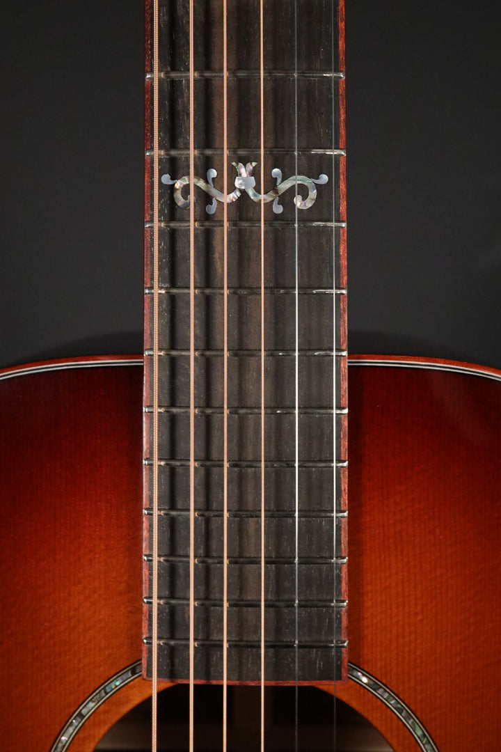 Huss and Dalton CM Custom Non-Cutaway - Thermo-cured Sitka Spruce/Leopardwood (NEW)