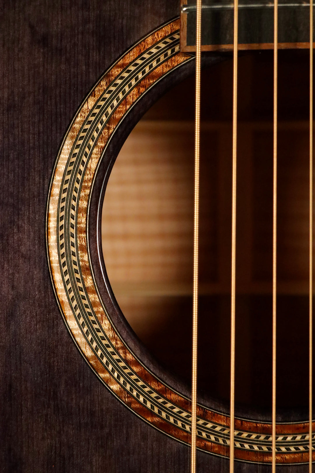 Huss and Dalton MJ Custom - Bearclaw Italian Spruce/Curly Maple/Trans Black Finish (NEW)