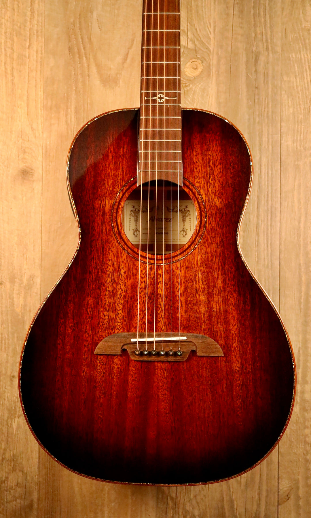 Alvarez Masterworks Parlor Shadowburst Acoustic Electric MPA66ESHB (NEW)
