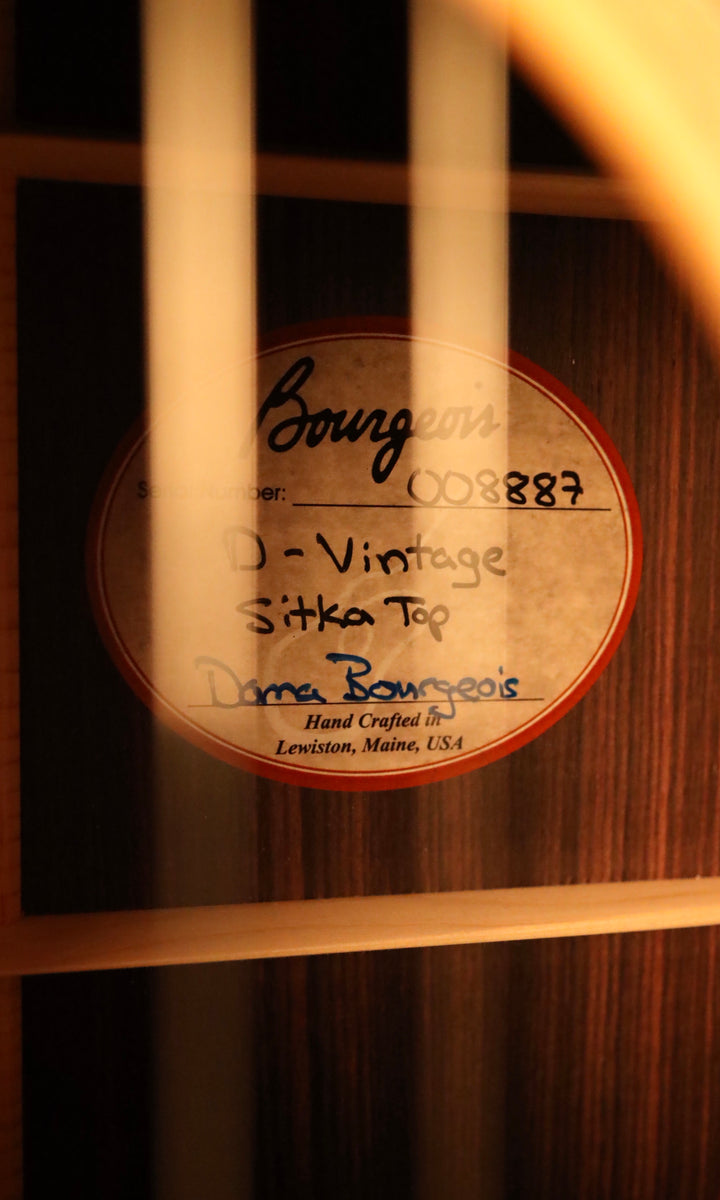 Bourgeois D-Vintage Dreadnought - Sitka Spruce/East Indian Rosewood (2020)