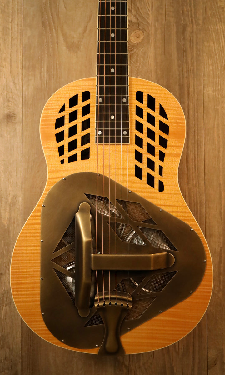 National M1 Tricone Deep Body - Figured Maple (New)