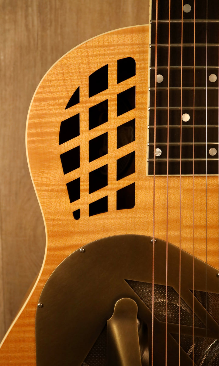 National M1 Tricone Deep Body - Figured Maple (New)