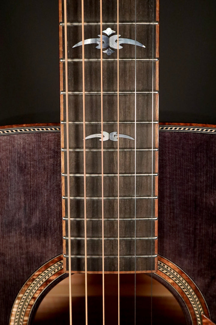 Huss and Dalton MJ Custom - Bearclaw Italian Spruce/Curly Maple/Trans Black Finish (NEW)