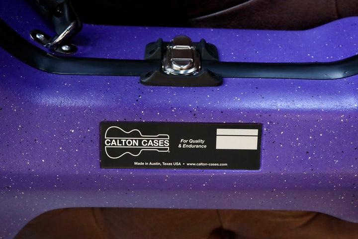 Calton Case - 000-18 Style (14 fret) Purple Granite/Black Interior