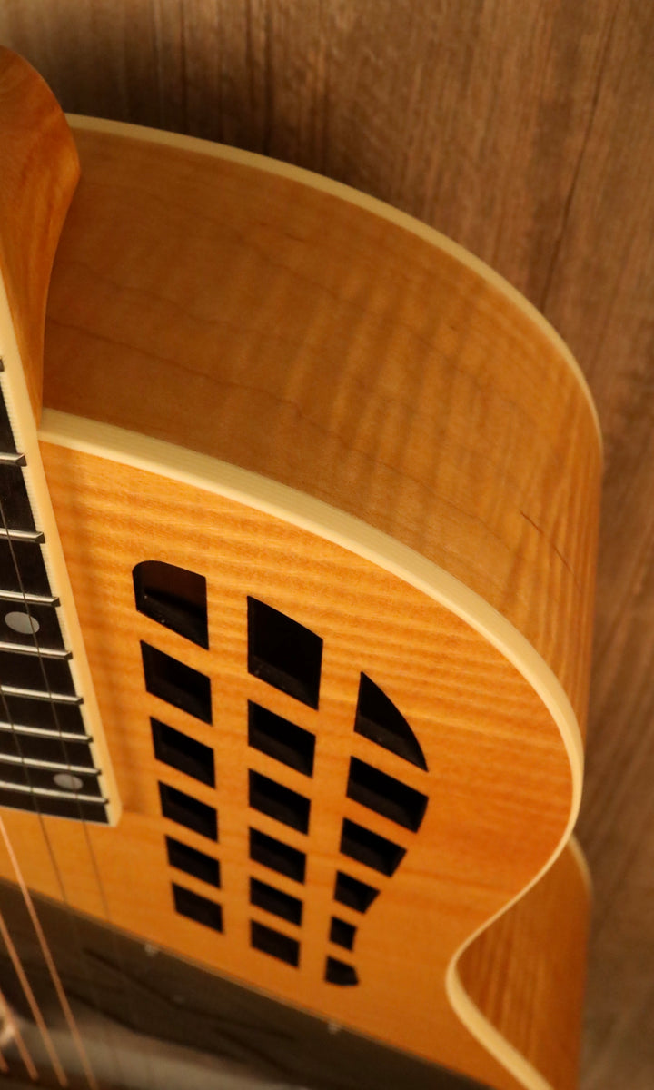 National M1 Tricone Deep Body - Figured Maple (New)