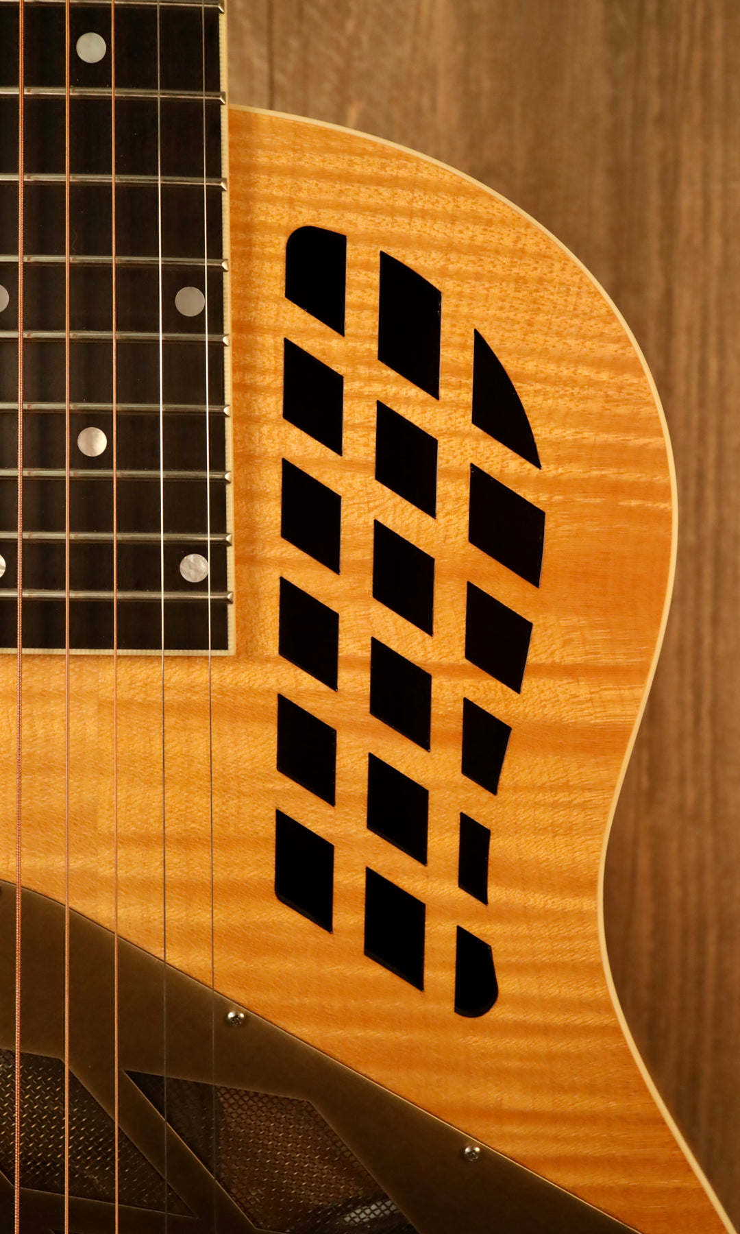 National M1 Tricone Deep Body - Figured Maple (New)