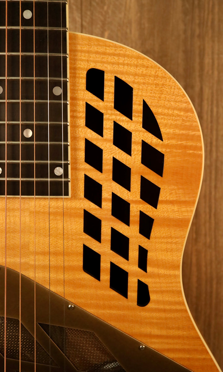 National M1 Tricone Deep Body - Figured Maple (New)
