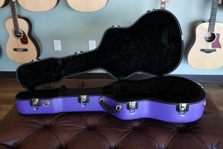 Calton Case - 000-18 Style (14 fret) Purple Granite/Black Interior