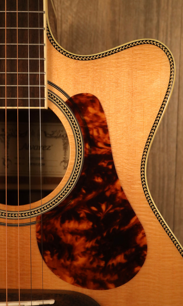 Alvarez MF60CEOM Masterworks Herringbone OM Acoustic Electric (New)