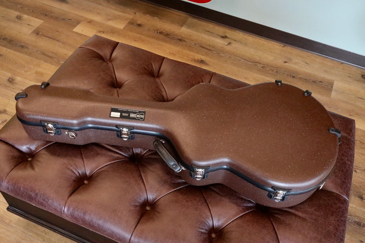 Calton Case - 12 Fret Dreadnought style in Brown Granite/Dark Green Interior