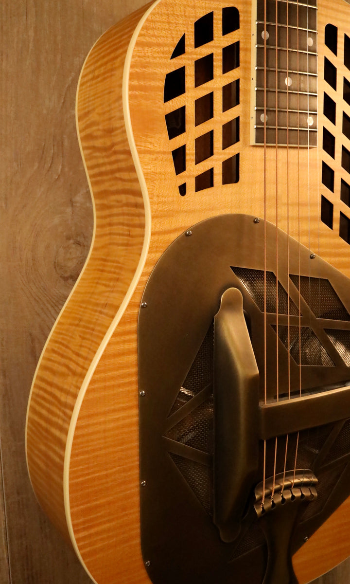 National M1 Tricone Deep Body - Figured Maple (New)