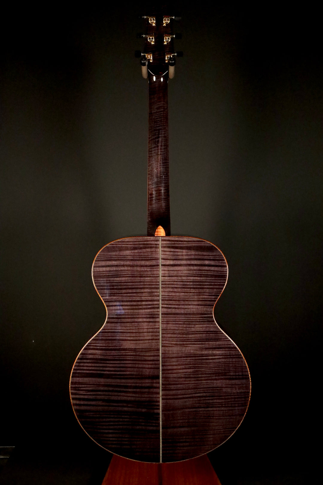 Huss and Dalton MJ Custom - Bearclaw Italian Spruce/Curly Maple/Trans Black Finish (NEW)