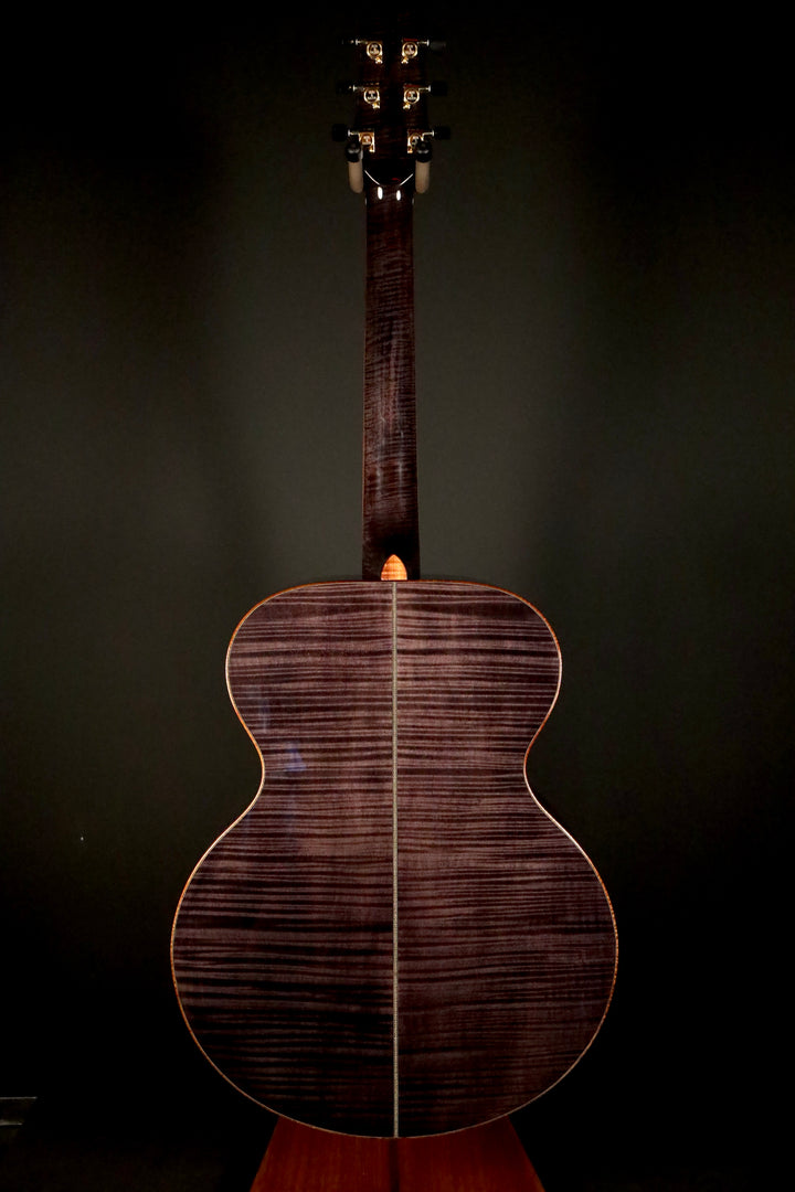 Huss and Dalton MJ Custom - Bearclaw Italian Spruce/Curly Maple/Trans Black Finish (NEW)
